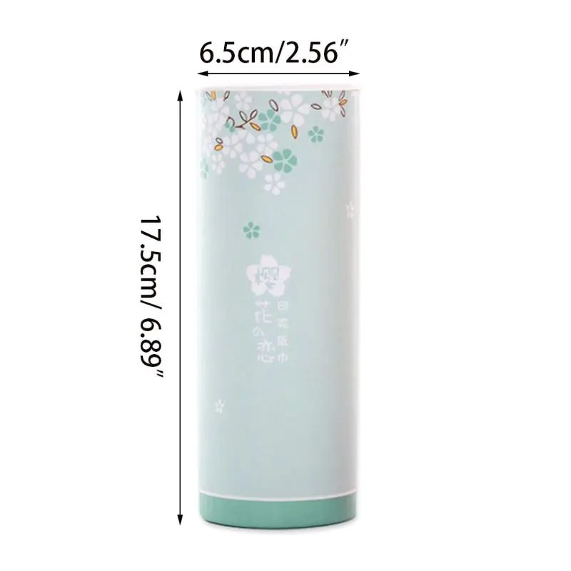 40 Times 3 Ply Disposable Facial Tissues Nordic Style Colored Cheery Blossom Travel Portable Cylinder Box 4