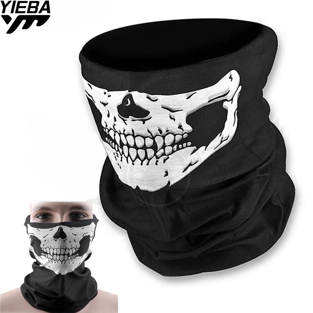1/2Piece Motorcycle SKULL Ghost Face Windproof Mask Outdoor Sports Warm Ski Caps Bicyle Bike Balaclavas Scarf for bmw   suzuki