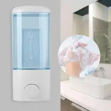 Высокое качество бытовой 400 мл ванная комната отель настенный пластик мыло жидкий шампунь лосьон ручной диспенсер