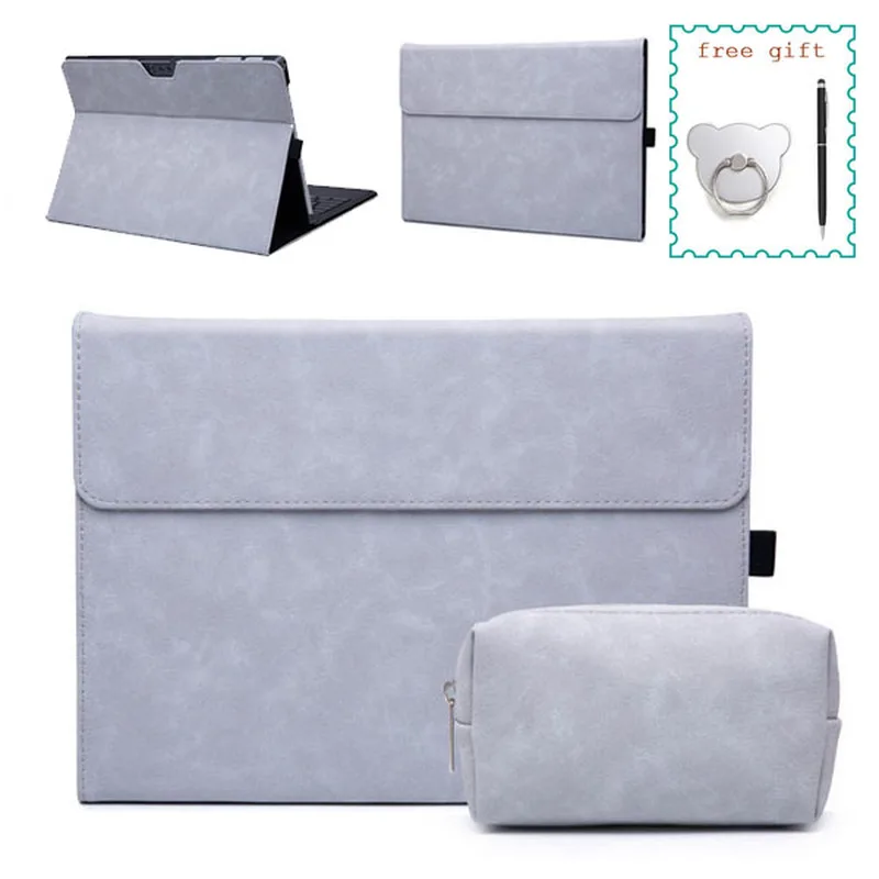 

Tablet Case for Microsoft Surface Pro 6 Pro 5 Pro 4 Magnet Closure Stand Cover with Pen Holder Compatible with Original Keyboard