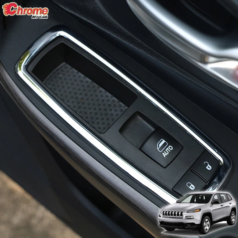 Для Jeep Cherokee KL панель переключателя интерьера окна хромированная отделка крышка