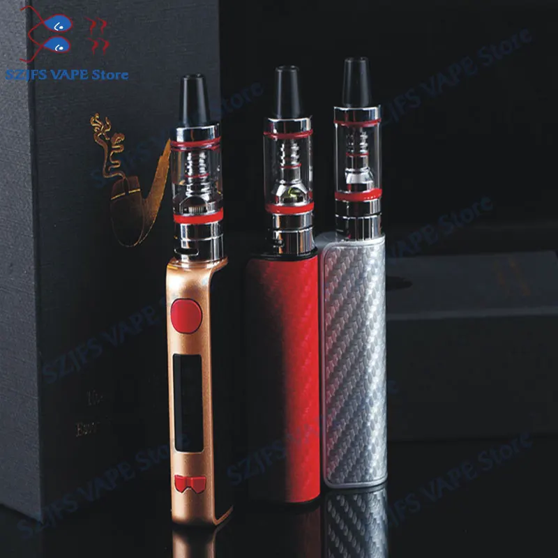 

Super 80w kit with LED 2200mah battery 2ml atomizer liquid electronic cigarette vaporizer pen huge vaporizer box mod hookah kit