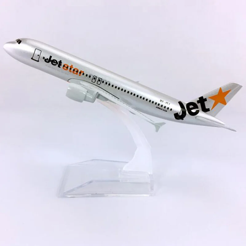 16 см 1:400 масштаб Airbus A320 200 модель JETSTAR авиакомпания с базовым сплавом самолет