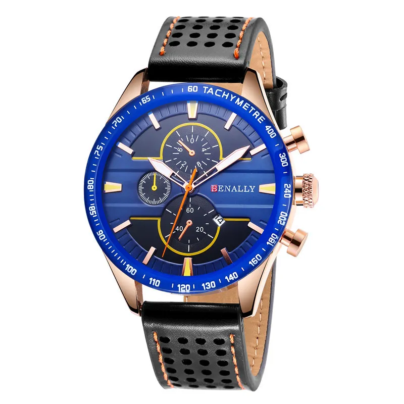 

Top Brand Luxury Watches Men Casual Leather Business Quartz Watch Waterproof Sports Watches Male Wrist Watch Day Date Clock