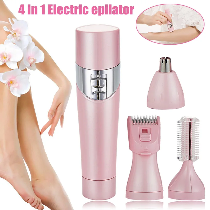 

High Quality Electric Hair Removal Kit Women Grooming Tool Nose Hair Eyebrow Trimmer for Face Bikini Area Armpit