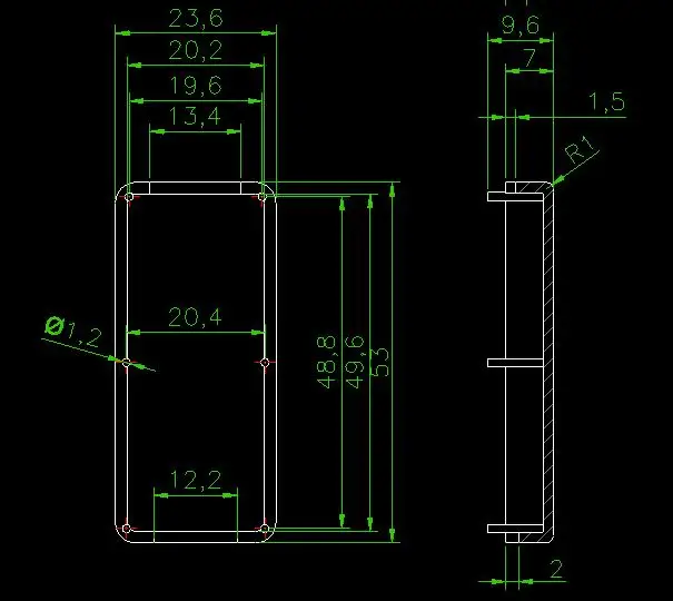 4 шт., 53*24*14 мм умный маленький usb Пластиковый корпус для электроники пластиковый чехол diy usb корпус для pcb проектных коробок