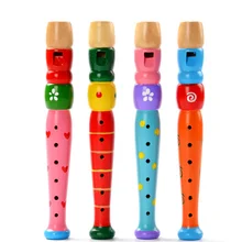 Красочные деревянные трубы Buglet Hooter Bugle Обучающие, музыкальные игрушки для детей Детские деревянные игрушки, музыкальный инструмент труба