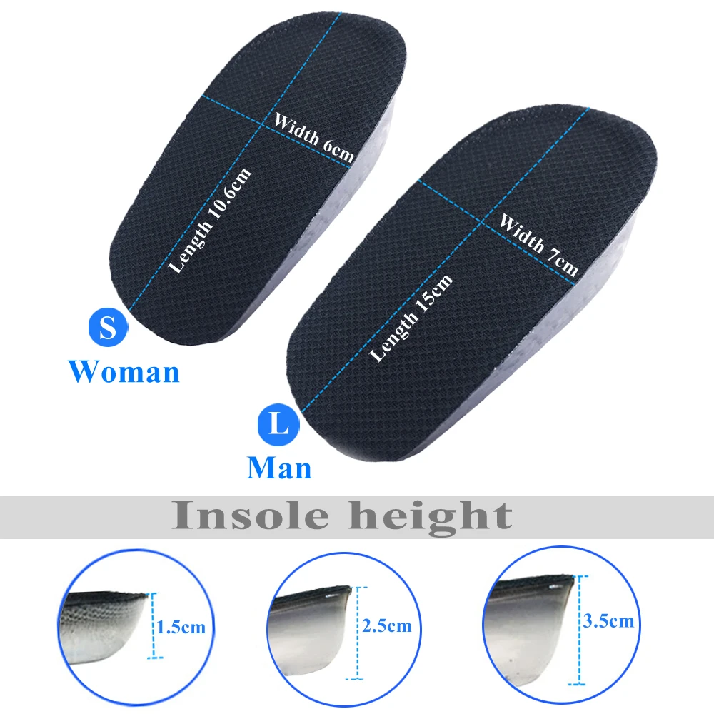 EID Silicone Gel orthopedic Back Pad Heel Cup for Calcaneal Pain Health Feet Care support 1.5/2.5/3.5cm Heel pad