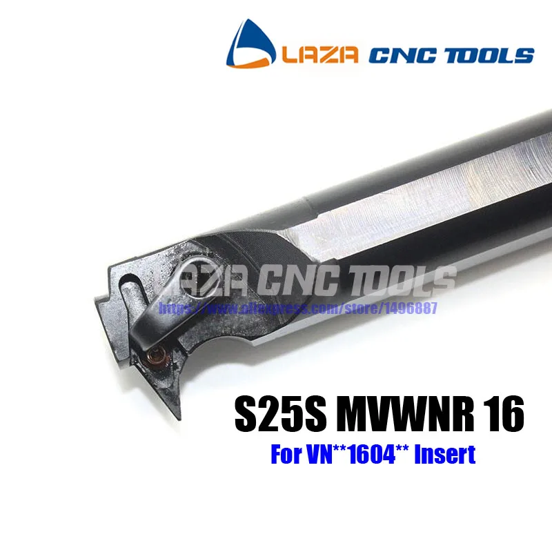 S25S MVWNR16 Boring Bar Internal Turning Holder 72.5D Angle CNC Boring