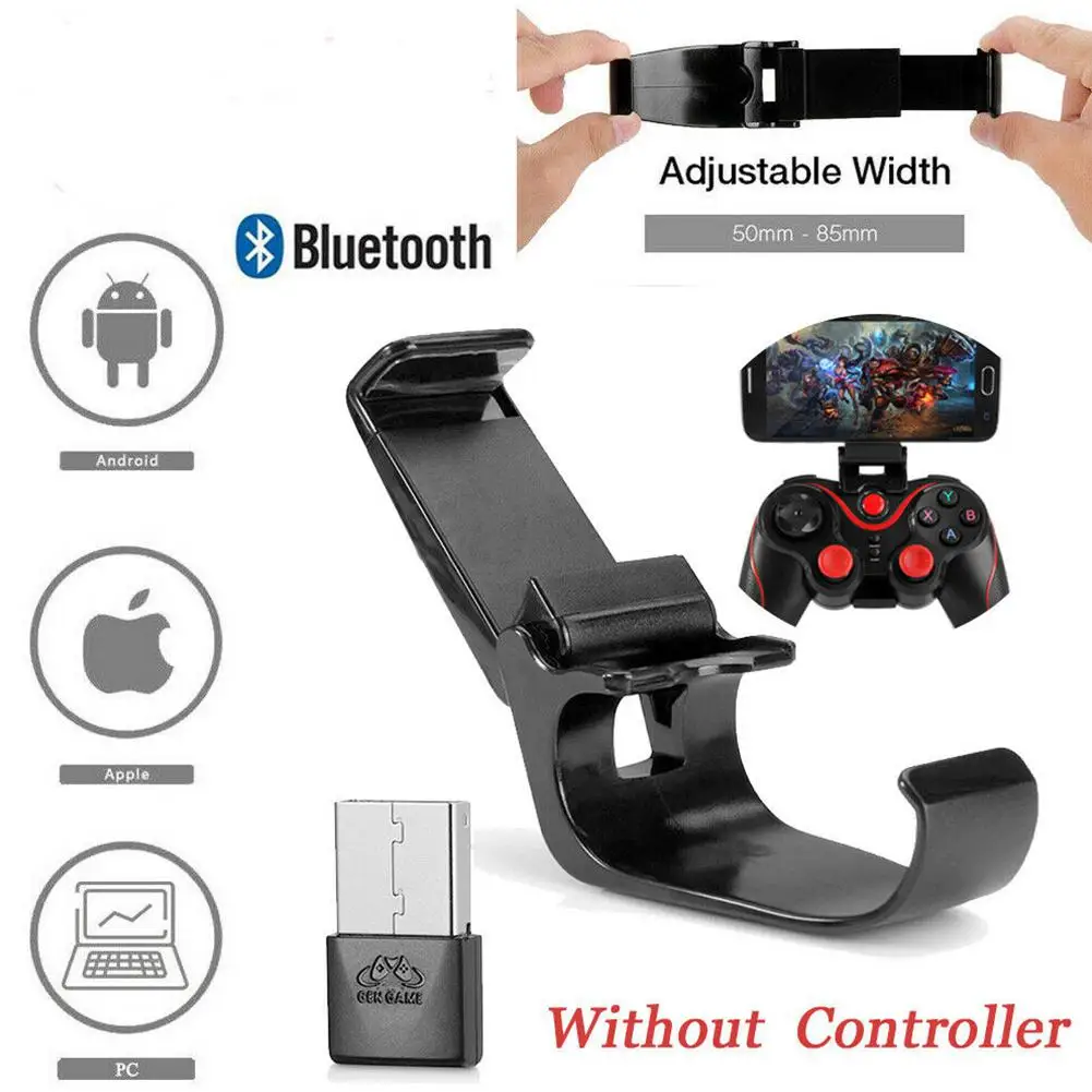 

Bluetooth Game Controller Wireless Receiver+Adjustable Clip for Android IOS PC