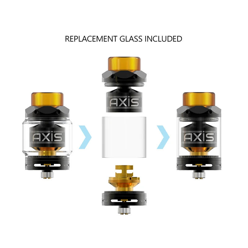 FERSHA AXIS RTA 2.5ml / 4ml 24 diameter top filling Bottom Airflow Adjustable electronic cigarette atomizer tank FERSHA AXIS RTA 2.5ml / 4ml 24 diameter top filling Bottom Airflow Adjustable electronic cigarette atomizer tank
