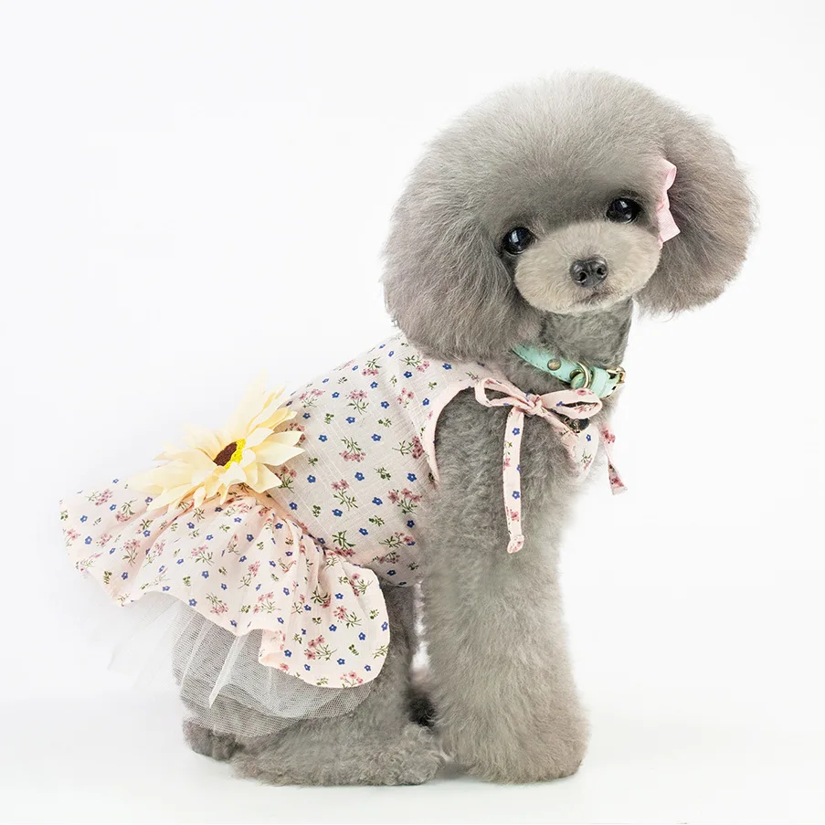 Popular dog clothes for small dog summer dress