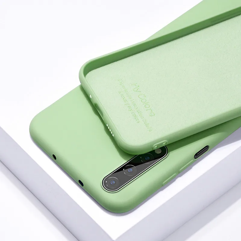Чехол для Huawei Honor 20 тонкий мягкий матовый чехол из жидкого силикона Pro телефона View