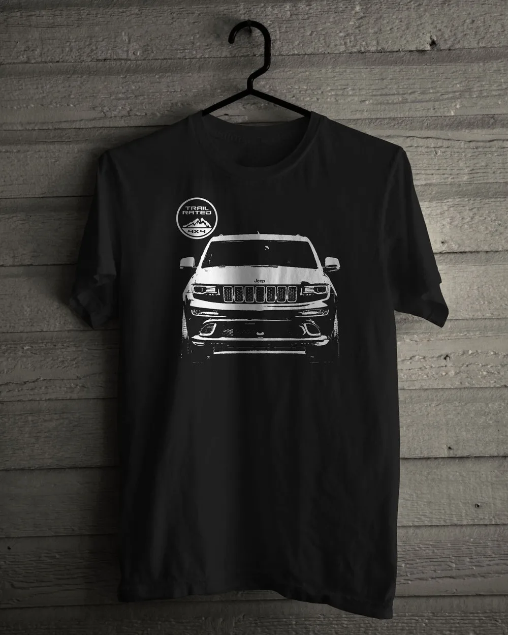 Новые модные футболки, футболки, новые Jeep Cherokee 4x4 Trail, черная футболка, размеры от s до 3XL, одежда с круглым вырезом