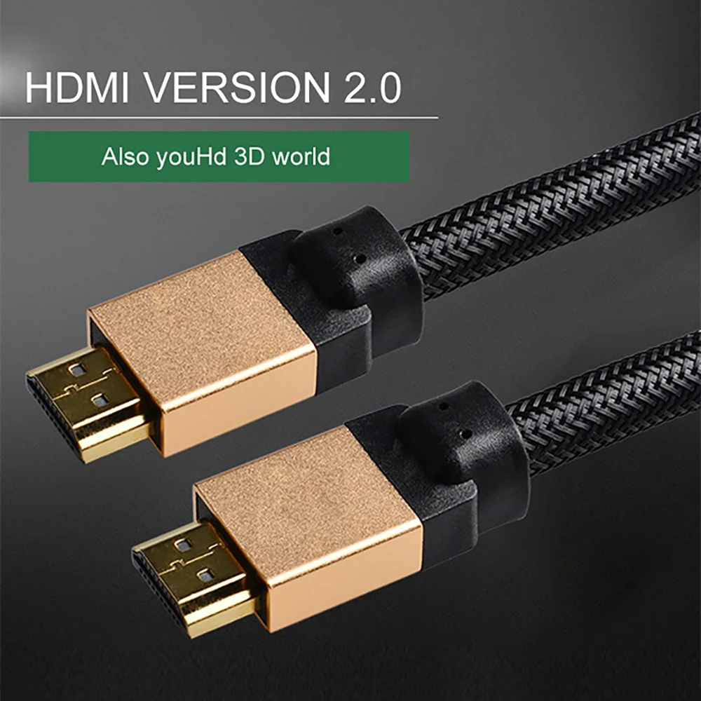 4K 3D Full HD аудио кабель HDMI 24k позолоченный 2 0 профессиональная поддержка функции
