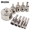 HILDA 10 Pcs/ensemble 8-50mm Diamant Enduit Core Scie Forets Outil Cutter Pour Les Carreaux De Verre De Marbre de Forage De granit Meilleur Prix ► Photo 1/6