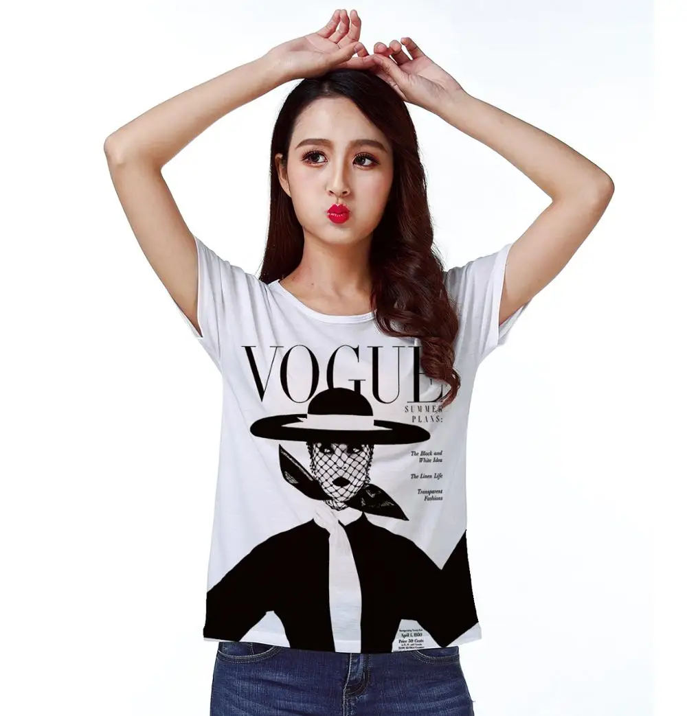 Vogue t shirt white and red