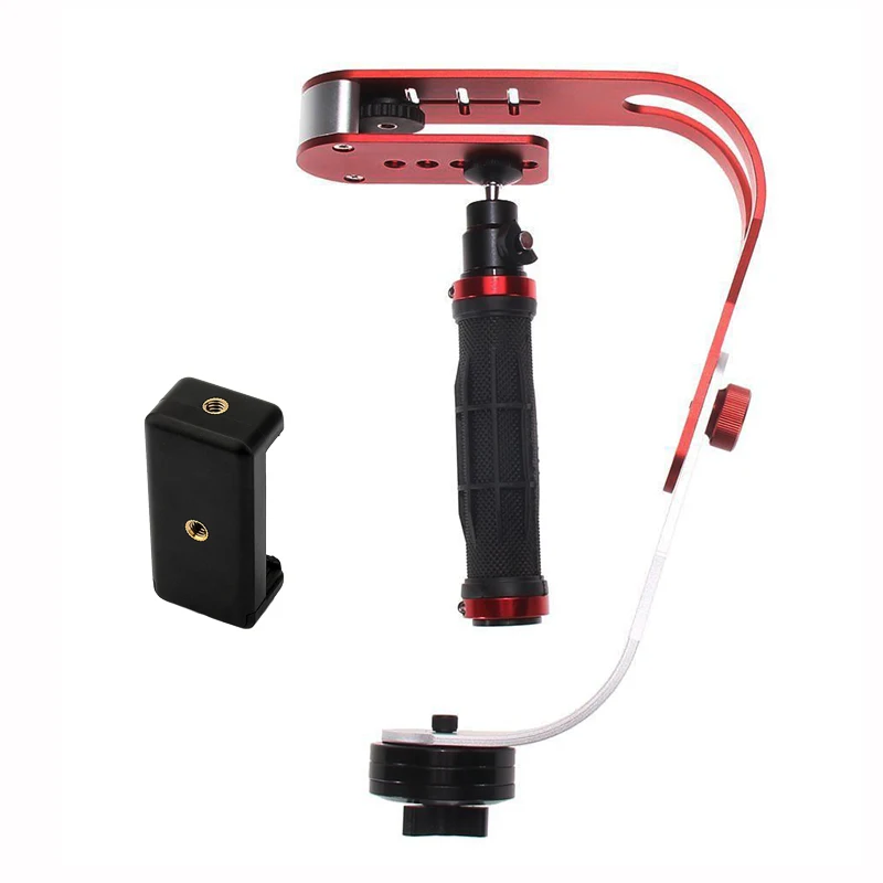 Мини ручной стабилизатор видео Steadicam для цифровой камеры HDSLR DSLR видеокамера DV мобильный телефон+ перчатки - Цвет: PRO