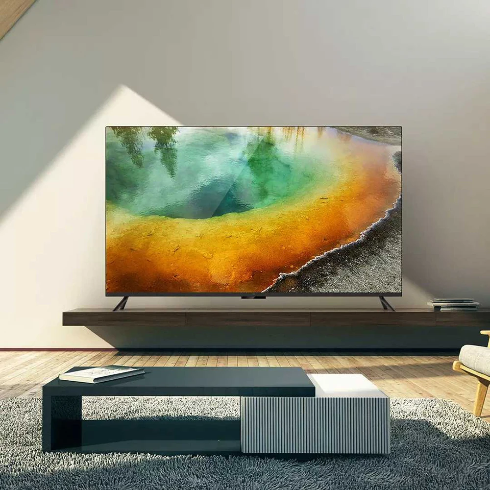 Xiaomi tv 4 55 дюймов 4K смарт ультра тонкий телевизор с настенным и настольным ультра узким металлическим каркасом 2 ГБ 8 ГБ Смарт ТВ