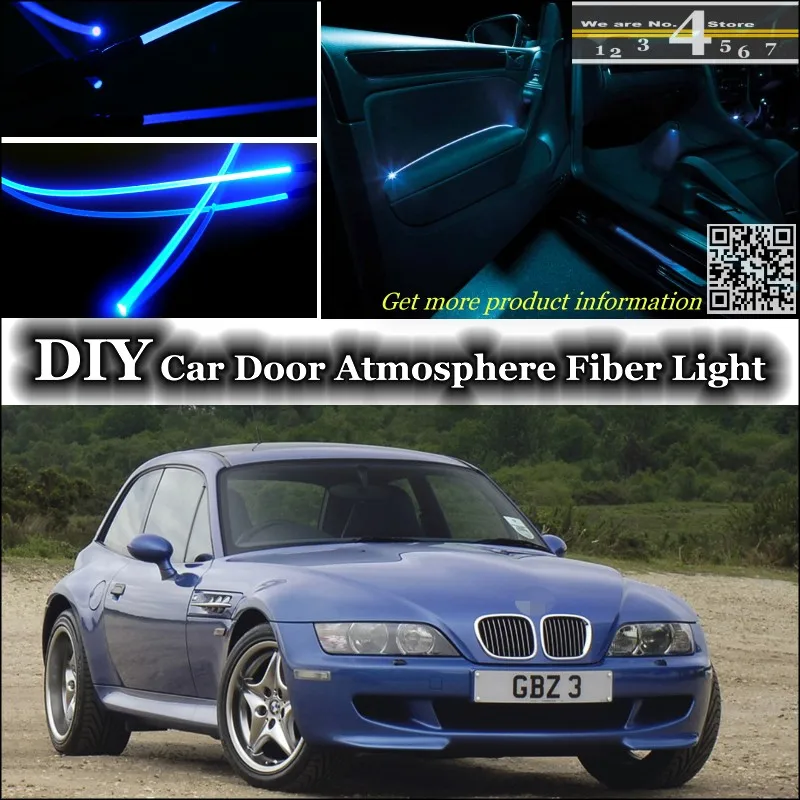 For BMW Z3 E36 E36  7  Interior Light Tuning Atmosphere Fiber Optic Band Ambient Light  Inside Door Cool Strip Light (Not EL light ) Refit