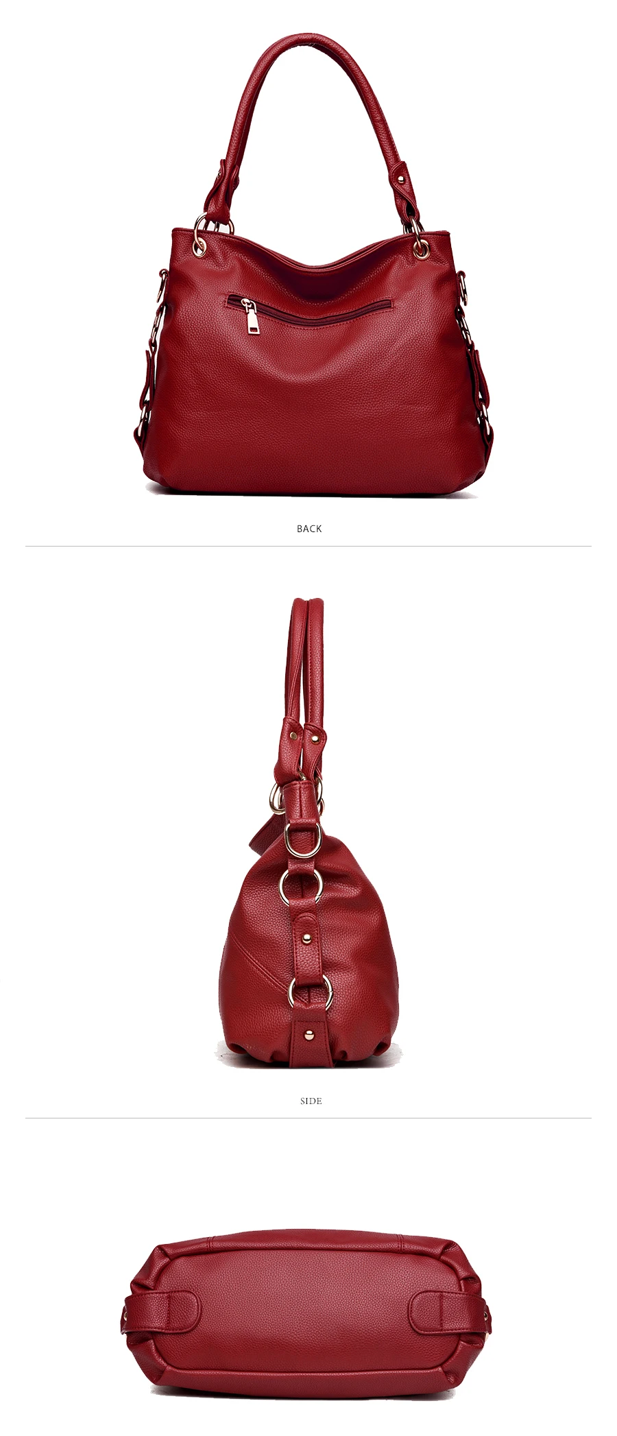Valenkuci Women Messenger Bags For Women Leather Handbag Crossbody Bags Ladies Designer Shoulder Bag Tote Top-handle Bag Vintage