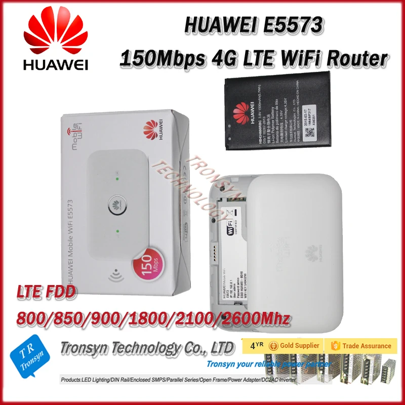 Фирменная новинка оригинальный Разблокировать LTE FDD 150 Мбит/с Huawei e5573 4G маршрутизатор с слот для сим карты и 4G wi fi