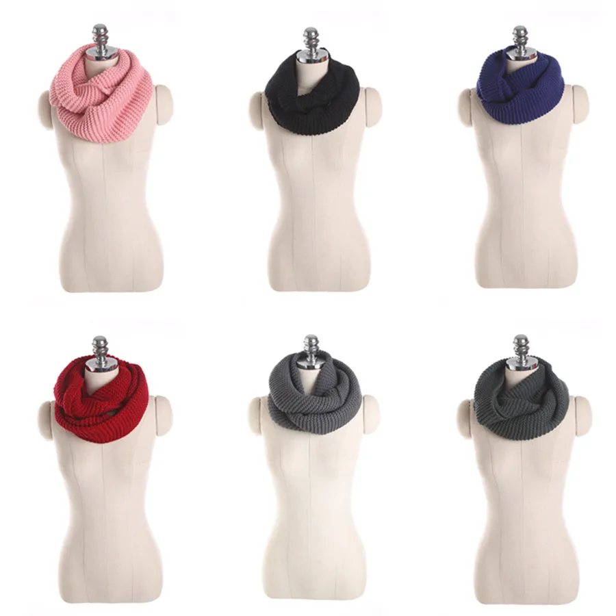 Женский роскошный брендовый вязаный шарф-кольцо, женские весенние шарфы на шею, однотонная накидка на шею, толстый теплый воротник, нагрудник, шарф, Прямая поставка