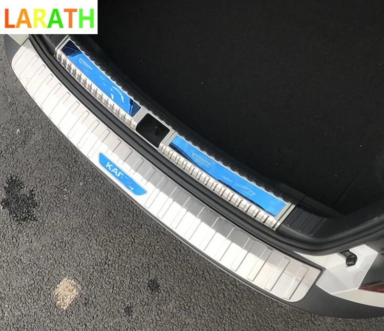 Для Skoda Karoq 2017 2018 из нержавеющей стали автомобильные арьергарды багажник задний бампер педаль Пластина Автомобильные Стайлинг Аксессуары 3 вида цветов|Хромирование| | АлиЭкспресс