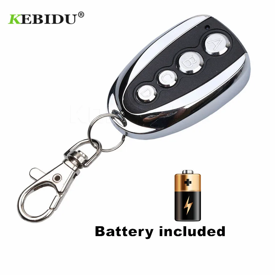 

kebidu DC 12V ABCD type Auto Remote Control Wireless Duplicator Adjustable Frequency 433.92 MHz Gate Copy Remote Controller