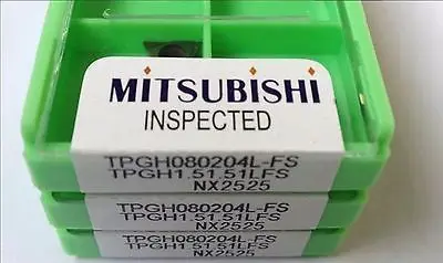 

New in box M+ TPGH080204L-FS NX2525 TPGH1.51. Carbide Inserts 10PC #ZL02