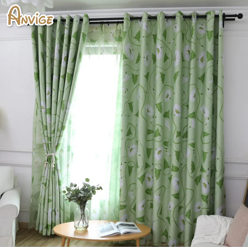 Aliexpress.com : Buy ANVIGE Printed Blue/Green Color High Blackout