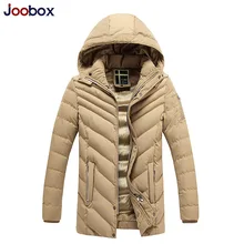 JOOBOX Brand Winter Jacket 2016 New Fashion Slim Long Parka Men Thickening Hooded camperas hombre Big