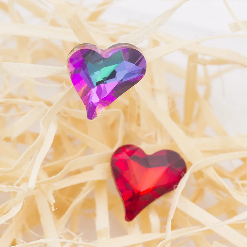 K9 стекло ремесла швейные Кристаллы Стразы в форме сердца орнамент из кристаллов элемент декоративная заплатка аксессуар