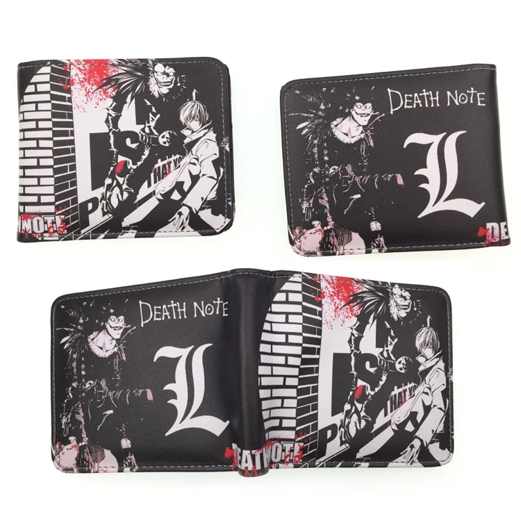 Новинка кошелек из аниме Death Note мужской держатель для кредитных карт кошельки с
