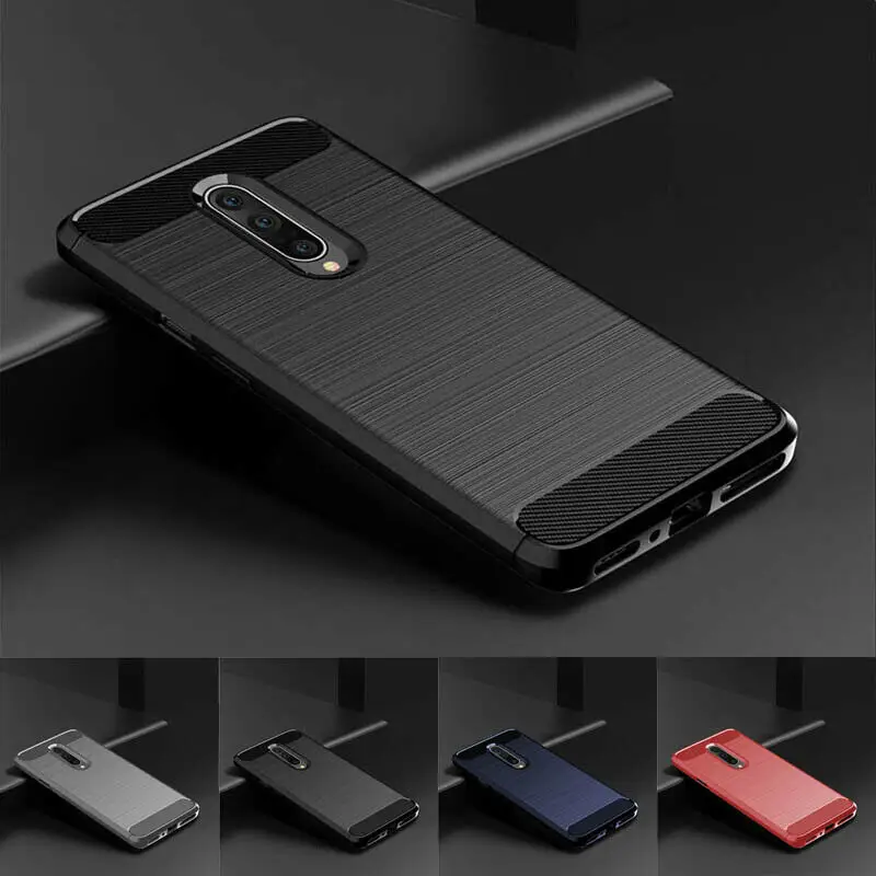 buy Soft Carbon Fiber Texture Phone Case For OnePlus 7 Pro 6T 6 5T 5 Silicone Cover
