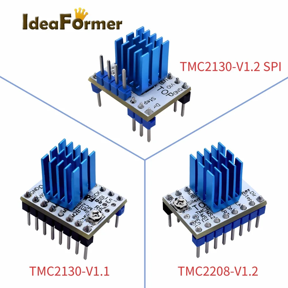 IdeaFormer TMC2208V1.2/TMC213V1.1/V1.2 Драйвер шагового двигателя StepStick для с защитой Улучшенная производительность части 3D принтера