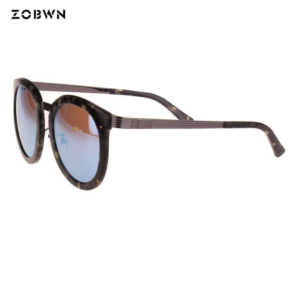 Frau Film Sonnenbrille Frauen Großhandel Weiblich Anti Uv400 Brillen Gold Runde Schutz Blau reflexion Mix Rahmen q0XaEq