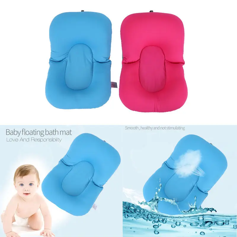 Baby Shower Portable Air Cushion Bed Babies Infant Baby Bath Pad Non-Slip Bathtub Mat NewBorn Safety Security Bath Seat Support