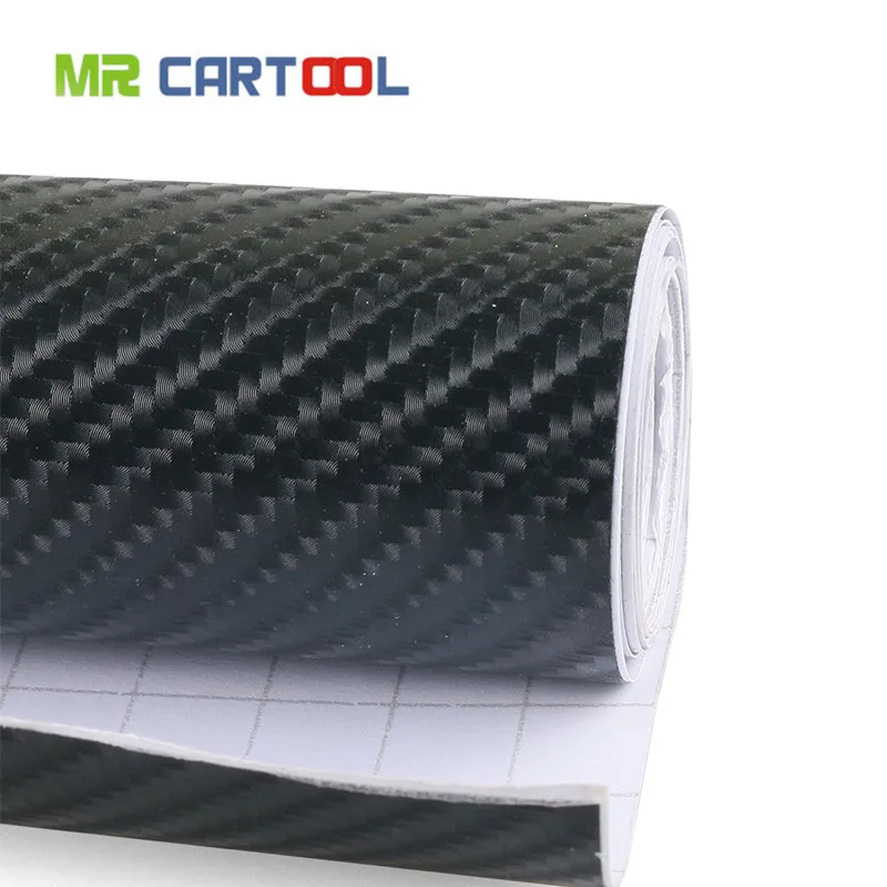 4D Waterproof Automotive Bubble Free Vinyl Wrap Carbon