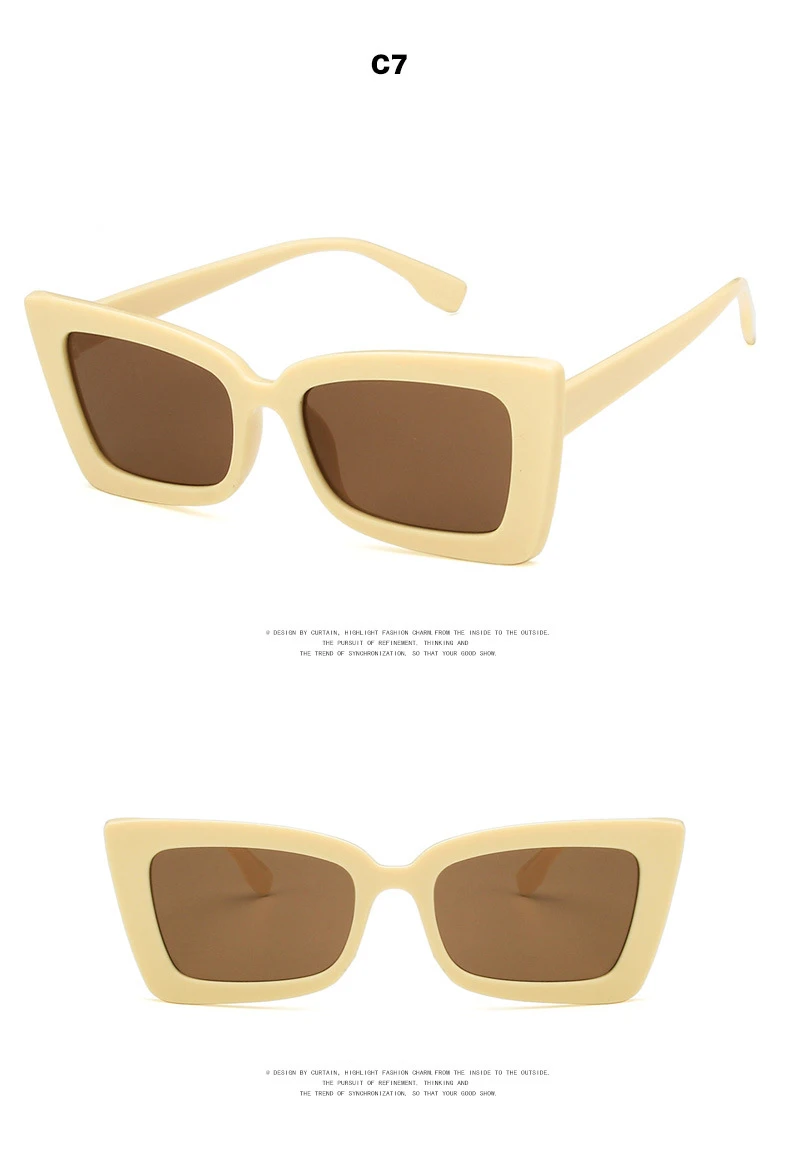 HAPTRON прямоугольные Солнцезащитные очки женские трендовые Винтажные белые рамки негабаритных солнцезащитных очков женские Модные прямоугольные солнцезащитные очки