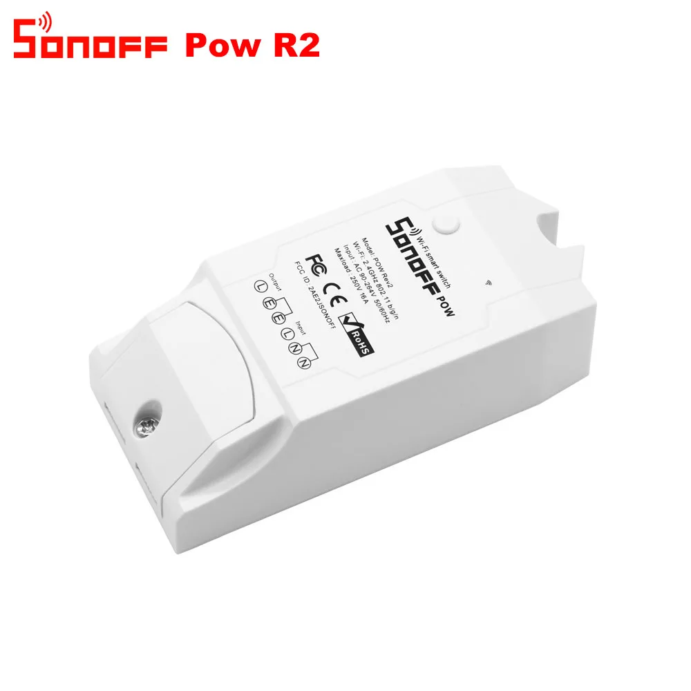 Itead 3 шт./лот SONOFF POW R2 15A WiFi умный переключатель монитор энергопотребление умный дом Wi-Fi переключатель приложение контролируется работает с Alexa