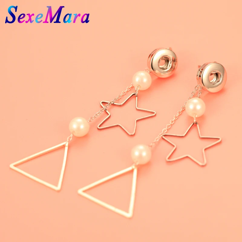 silver butta earrings