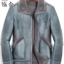 Настоящая Австралийская овчина, Мужское пальто, натуральная кожа, куртка для мужчин, овчина, шуба, толстая, высокое качество, шуба, Зимняя