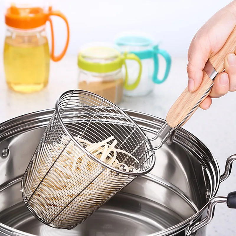 

Delicate Stainless Steel Cooking Noodles Vermicelli Colanders Strainers Strainer Basket Noodles Kitchen Aid Gadget Tools