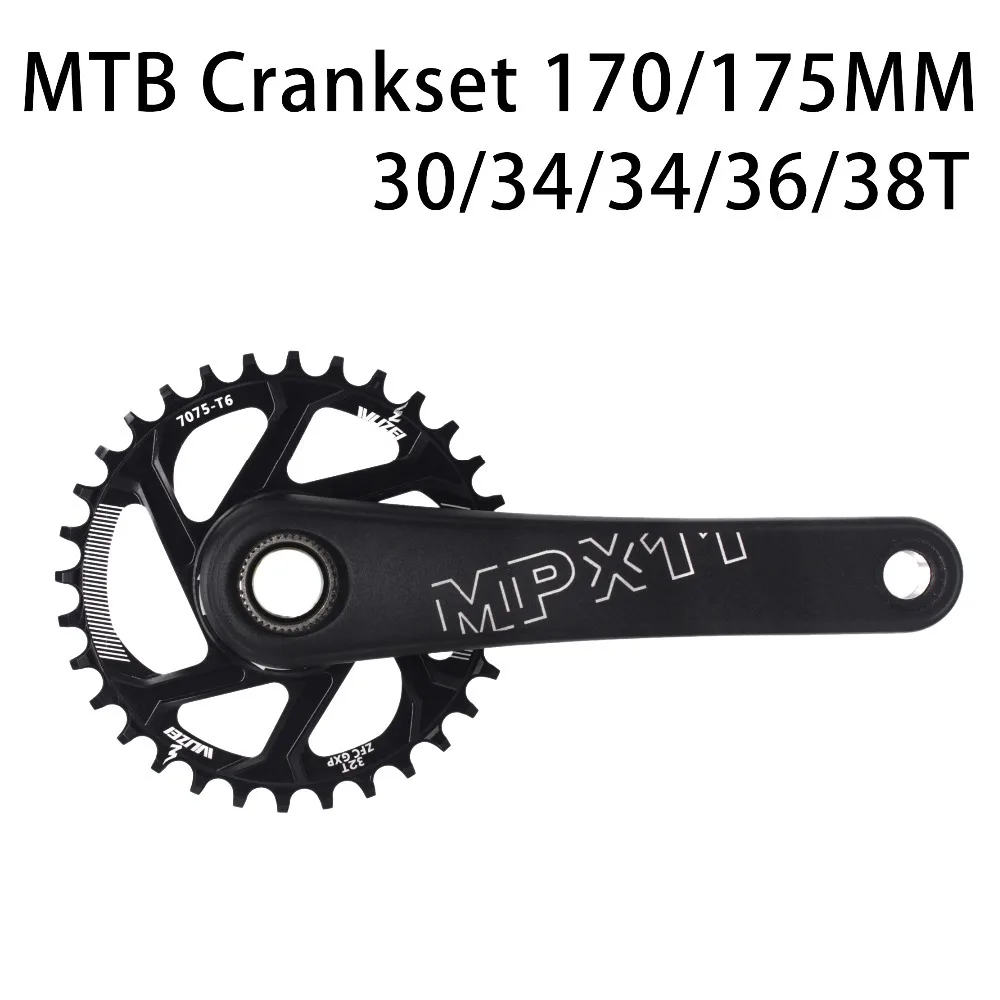 Зубцы для рулевого колеса Mtb 170 /175 мм 30 /32 /34 /36 /38 T 7075 Cnc из алюминия узкая ширина