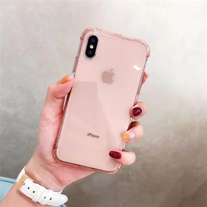 Противоударный чехол для iphone 11 11Pro Max XR XS Max, прозрачный мягкий чехол из ТПУ для iphone 6, 6s, 7, 8 Plus, защитный чехол