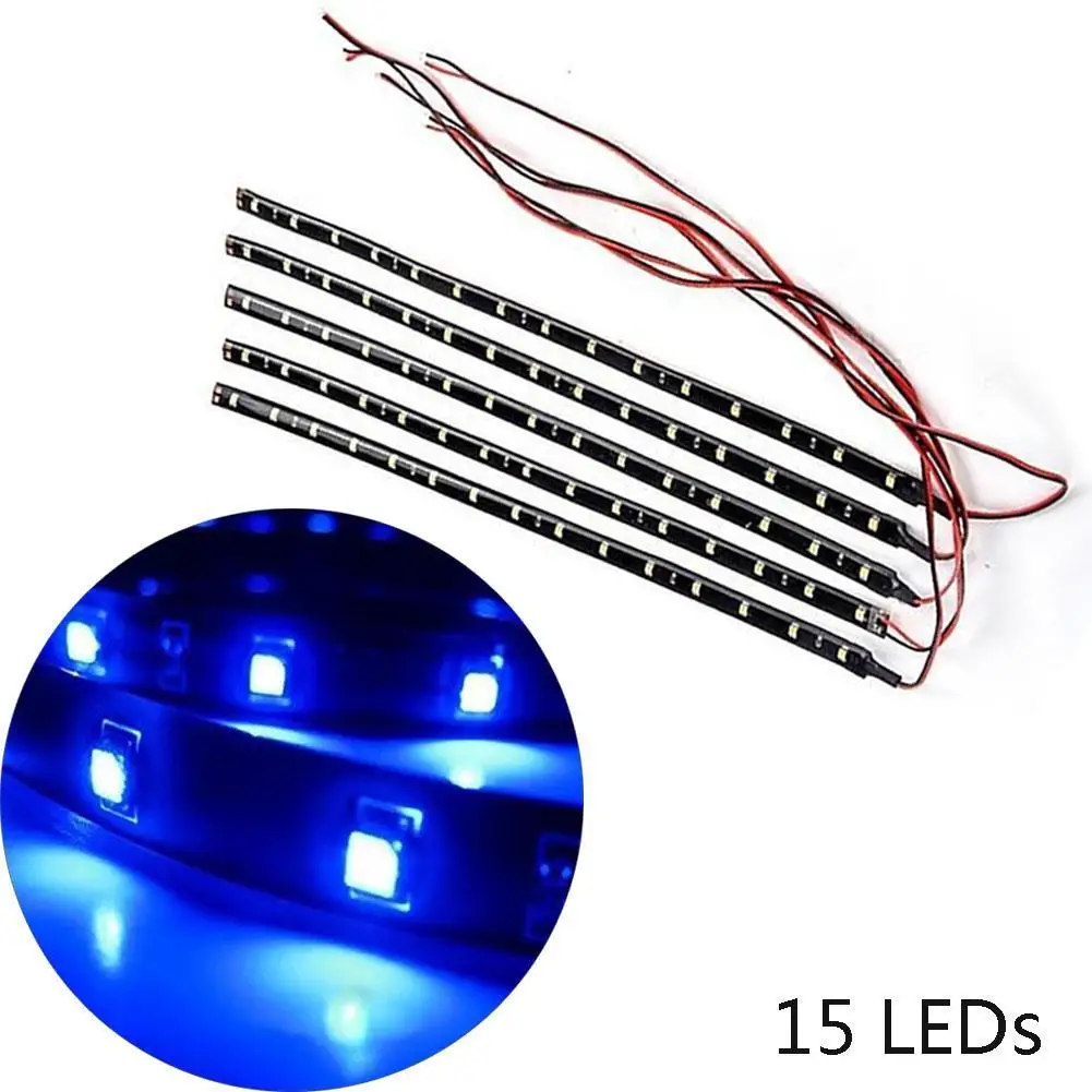 5pcs Waterproof Strip Lights Personality Car 5050 SMD LED Installation