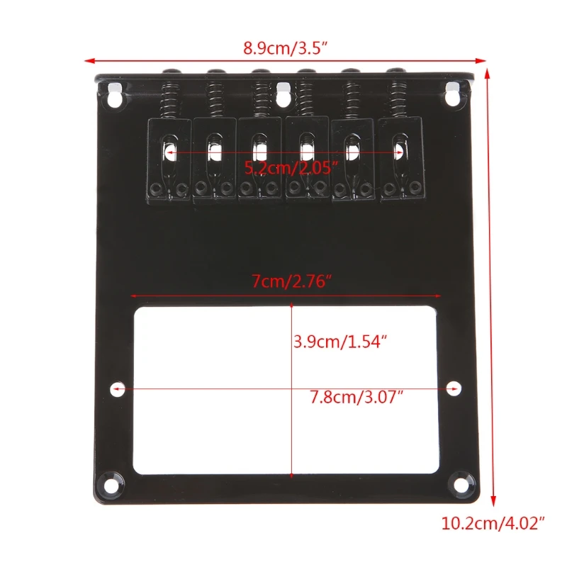 6 квадратных седло Telecaster хамбакер гитары мост части Аксессуары Q1FF