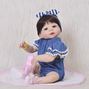 

Reborn Baby Doll Bebes 57cm Handmade Silicone Realistic Baby Dolls Christmas Gifts Boy Girl Gifts Adorable Cute Toys