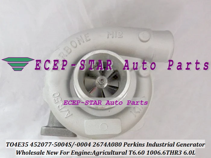 TO4E35 452077 5004S 0004 2674A080 Turbo для сельскохозяйственного промышленного генератора PERKIN S